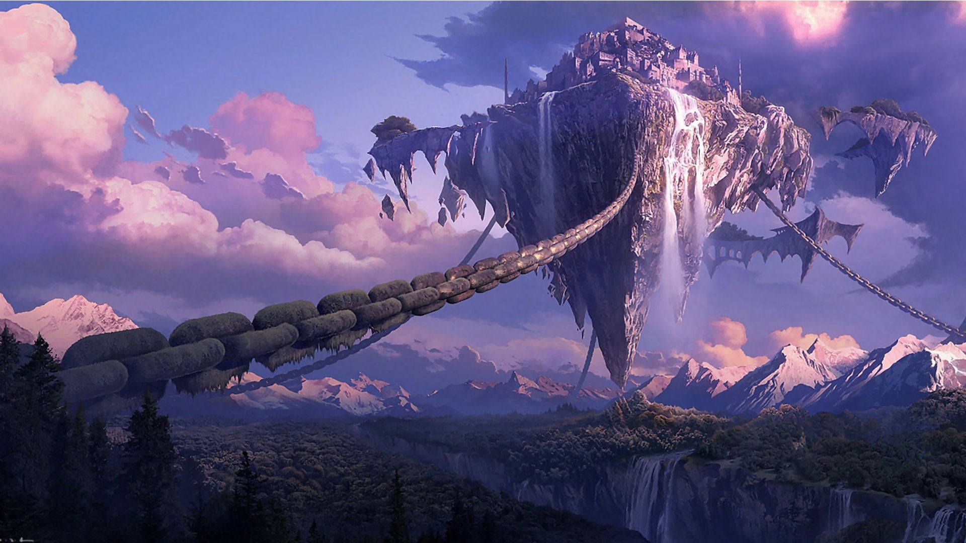 anime-fantasy-landscape-wallpapers-background.jpg (1920Ã1080) | cyber anime  japan | Pinterest | Fantasy landscape, Wallpaper and Wallpaper backgrounds