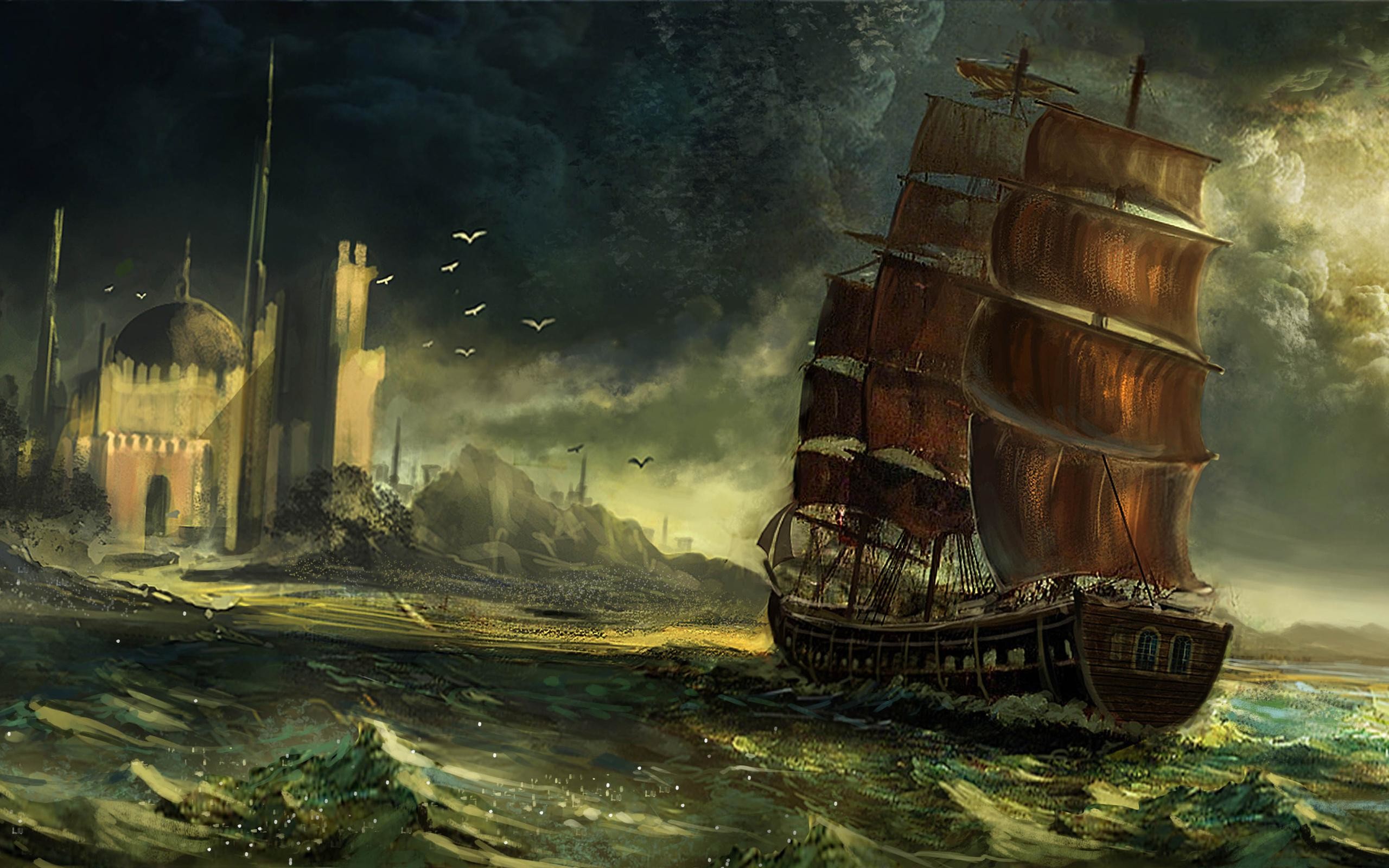 корабль пиратский фэнтези графика ship pirate fantasy graphics без смс
