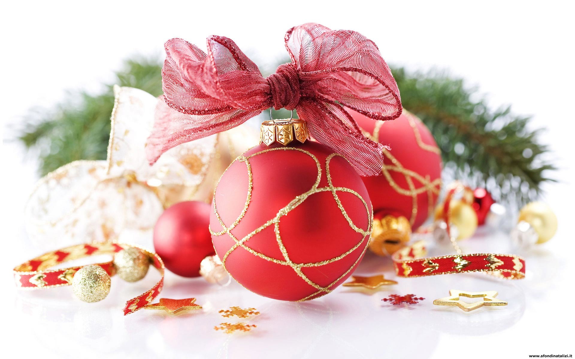 sfondi desktop albero natale, sfondi desktop natale palline