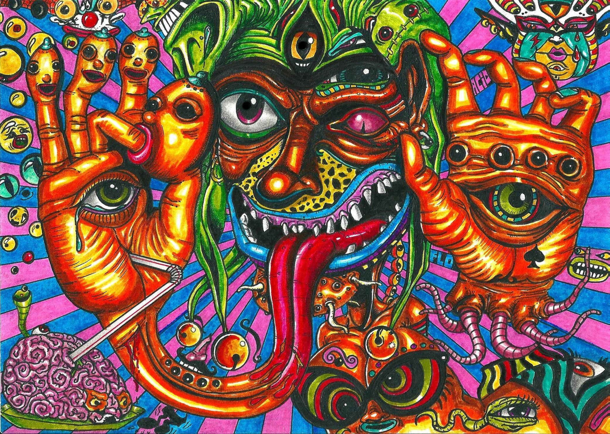 Psychedelic Wallpaper 2083Ã1485