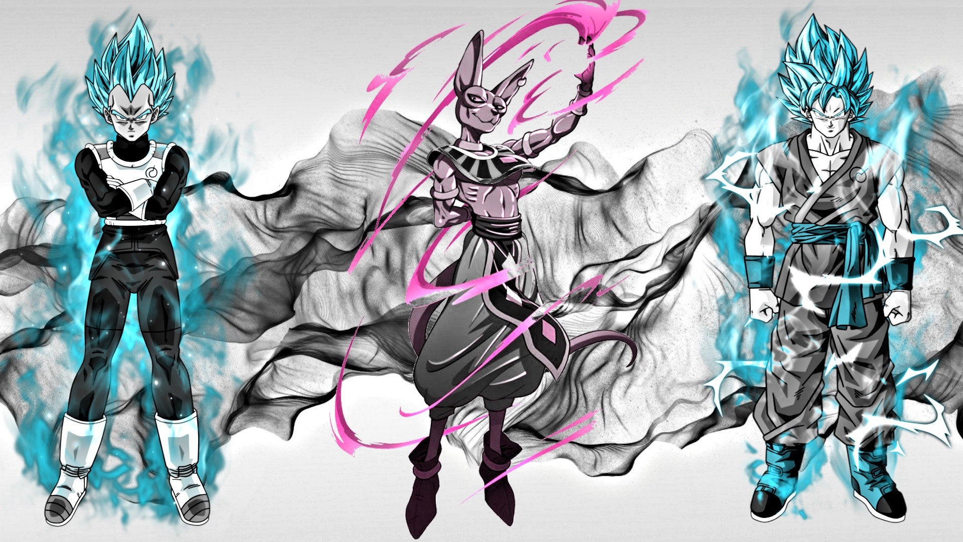 Anime - Dragon Ball Super Dragon Ball SSGSS Goku SSGSS Vegeta Goku Vegeta (Dragon  Ball