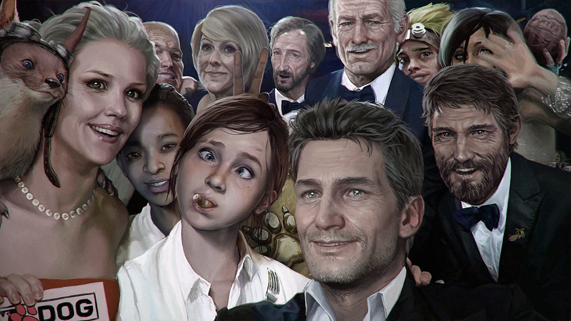 Preview wallpaper the last of us, david, ellie, joel, left behind,