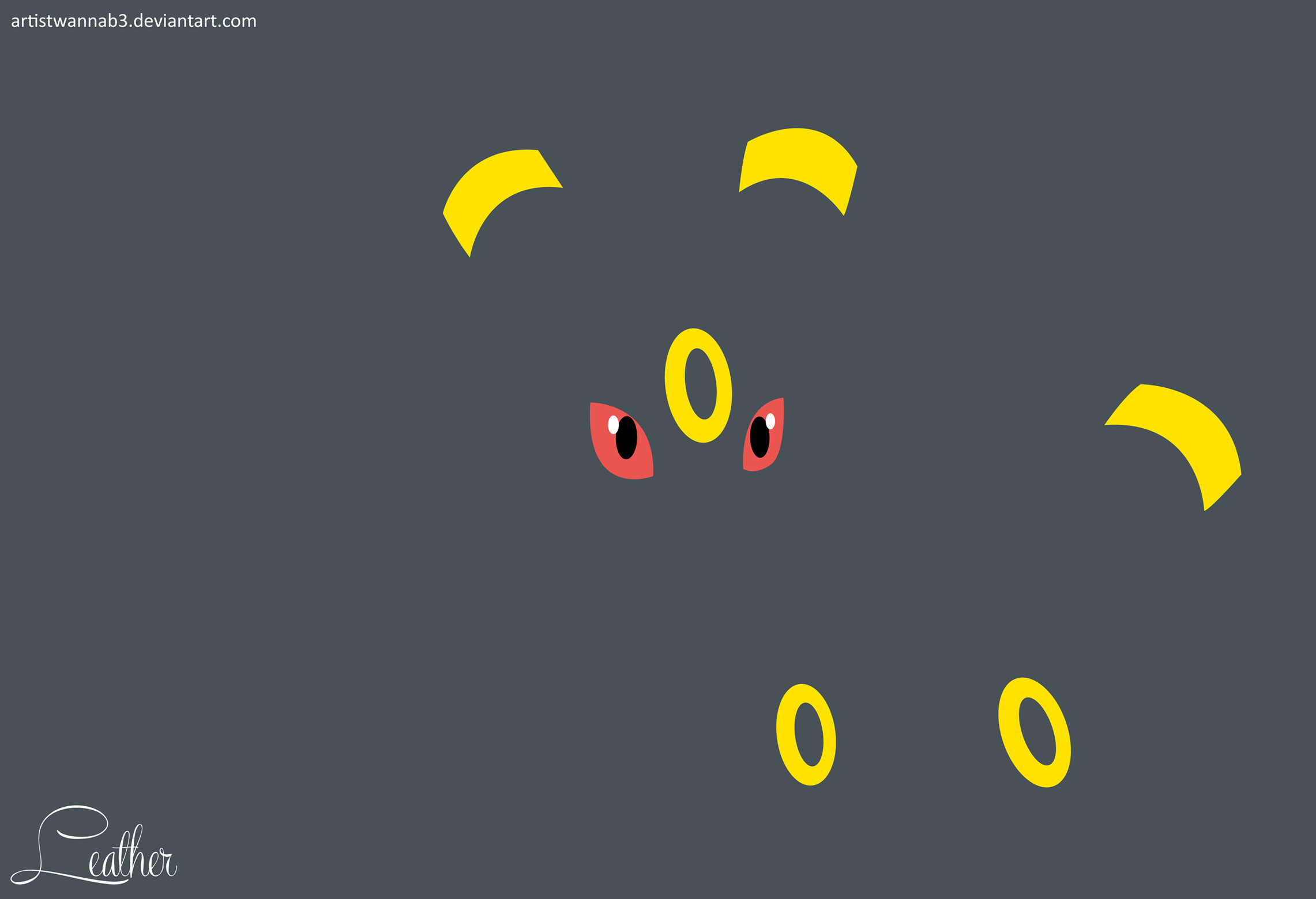 Umbreon Minimalistic Wallpaper by ArtistWannaB3 Umbreon Minimalistic  Wallpaper by ArtistWannaB3