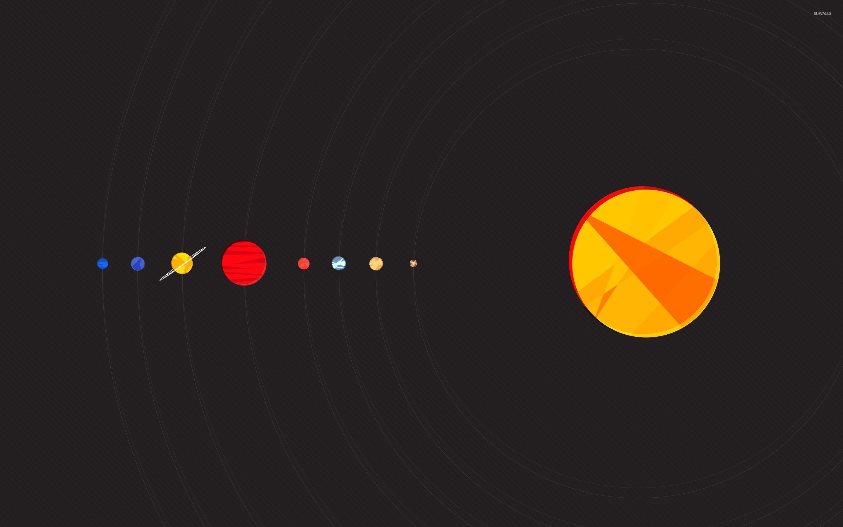 Solar system wallpaper