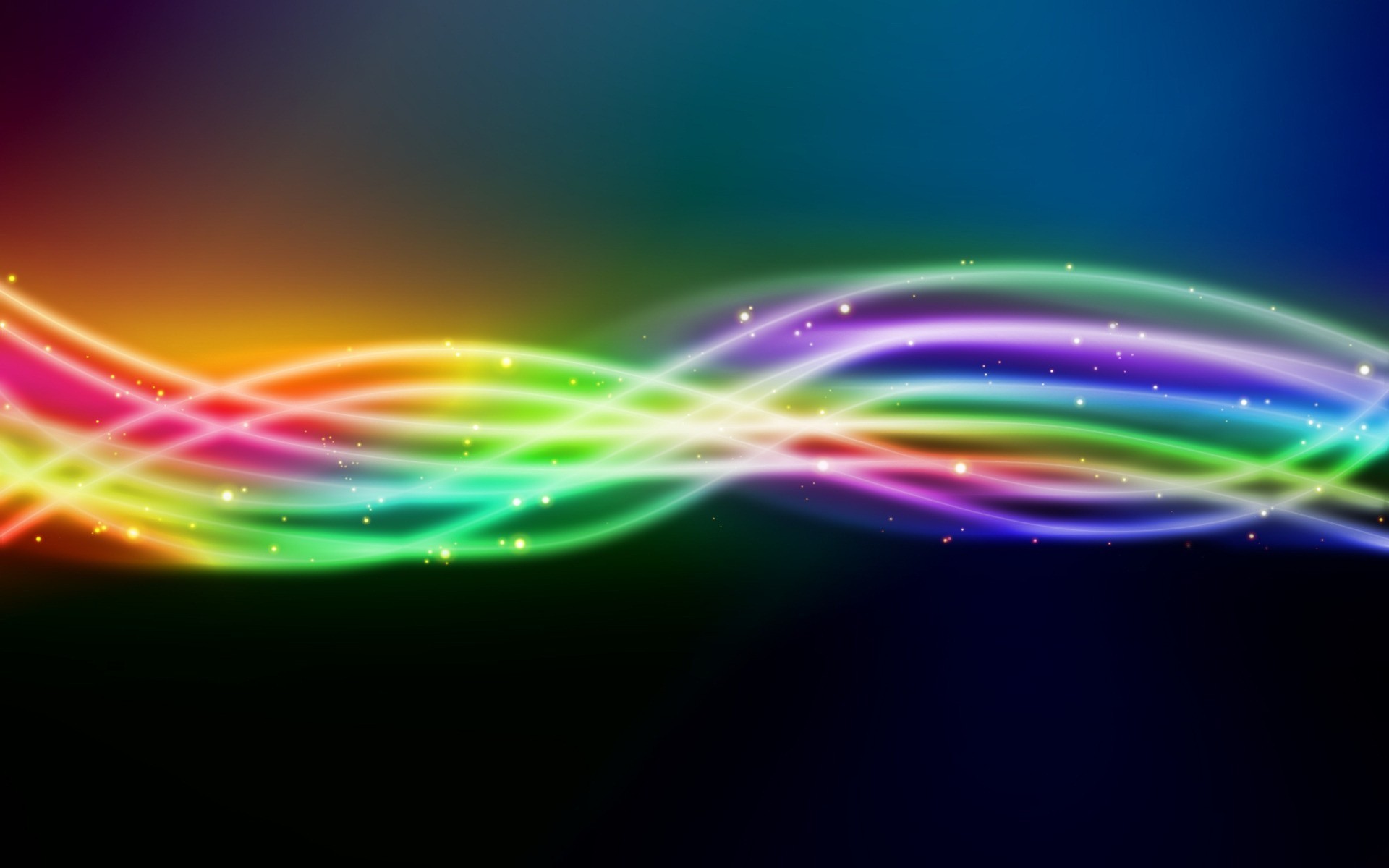 colorato astratto cerchio atmosfera Aurora scintille striature leggero  colore arcobaleno onda linea sfondo del computer